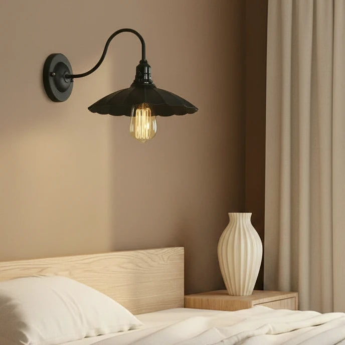 Black Retro Vintage Industrial Wall Lights Rustic Sconce Lamp Fixture~2676
