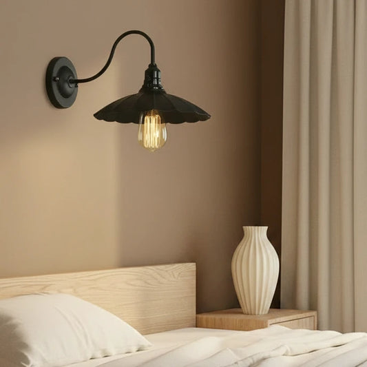 Black Retro Vintage Industrial Wall Lights Rustic Sconce Lamp Fixture~2676