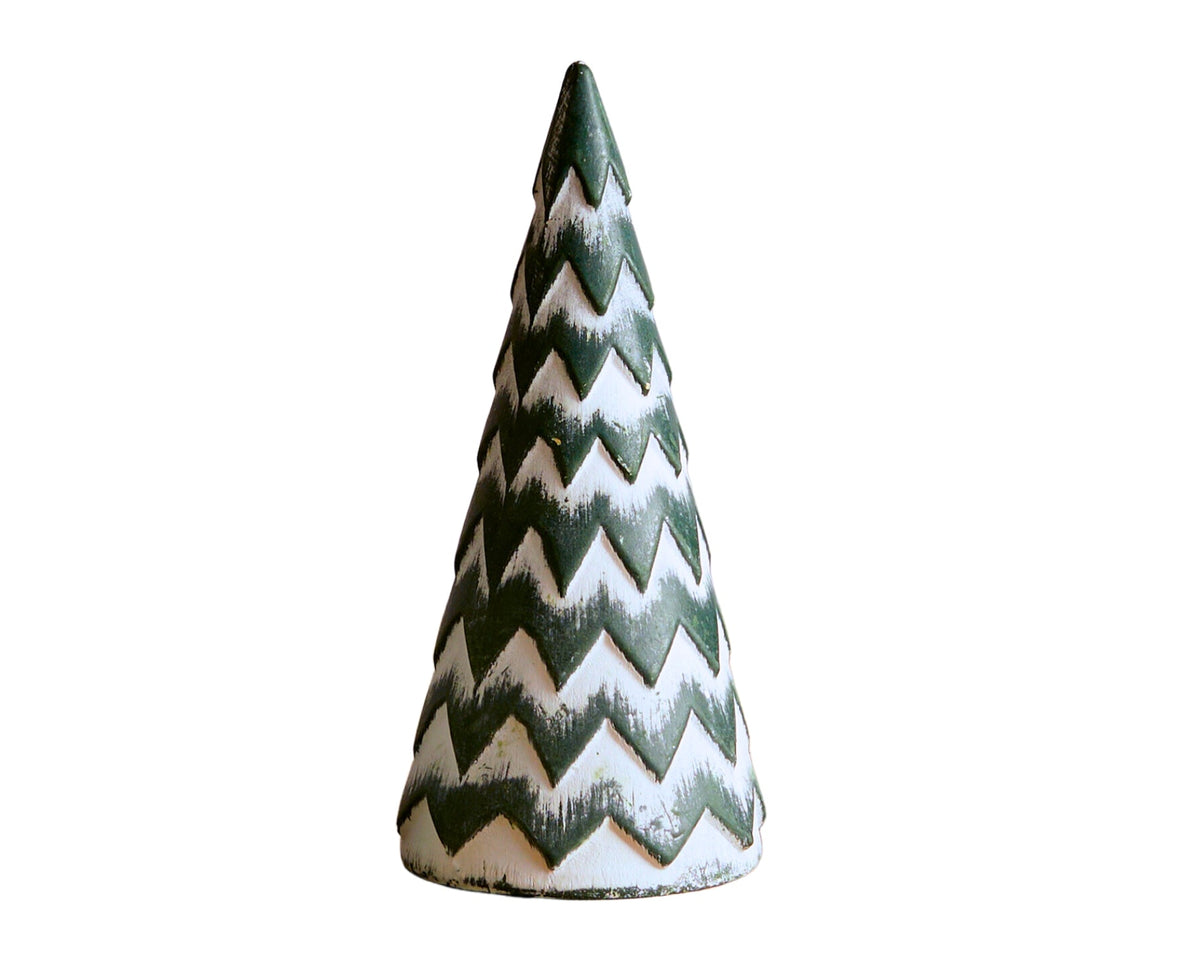 Wooden Snowed Christmas Tree