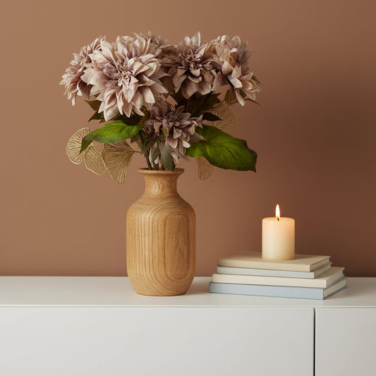55cm Dahlia Flower Stem - Dusty Pink