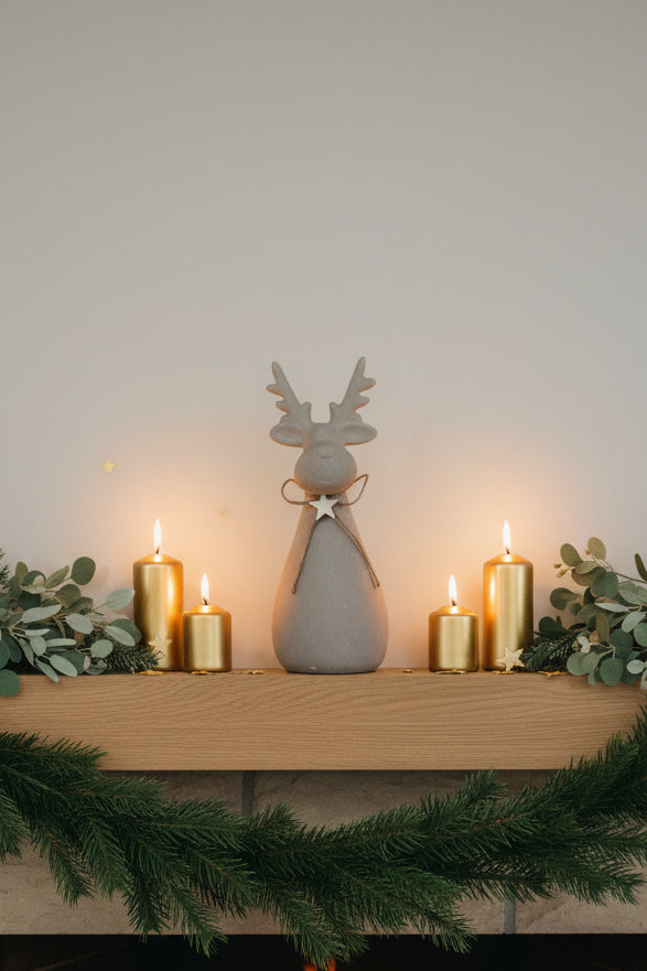Sand Texture Effect Reindeer Decoration