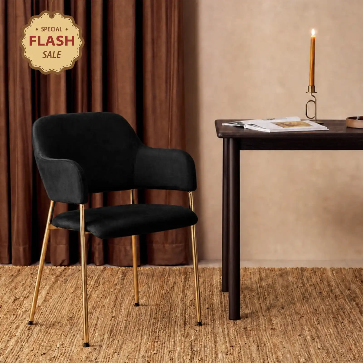 Lukka Velvet Dining Chairs [Set of 2]